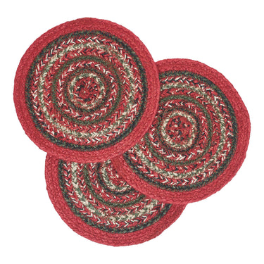 Forrester Jute Trivet 8 inch Diameter Set of 3 VHC Brands - The Fox Decor